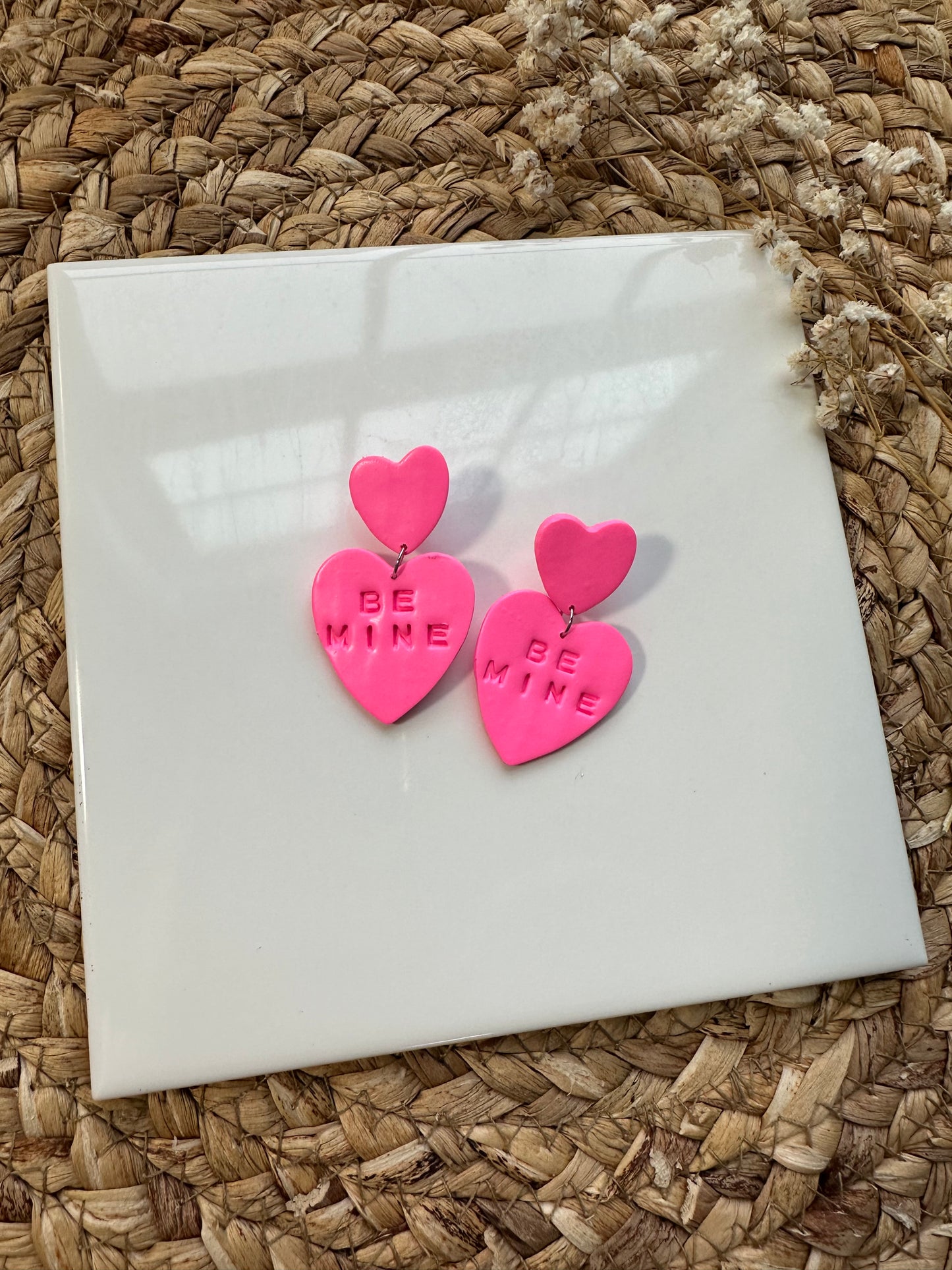 Hot Pink Be Mine Hearts